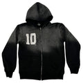 Custom Vintage Sun Faded Acid Wash Oversized Men's Cotton Patch Logo Embroidery Distressed Zip up Hoodies