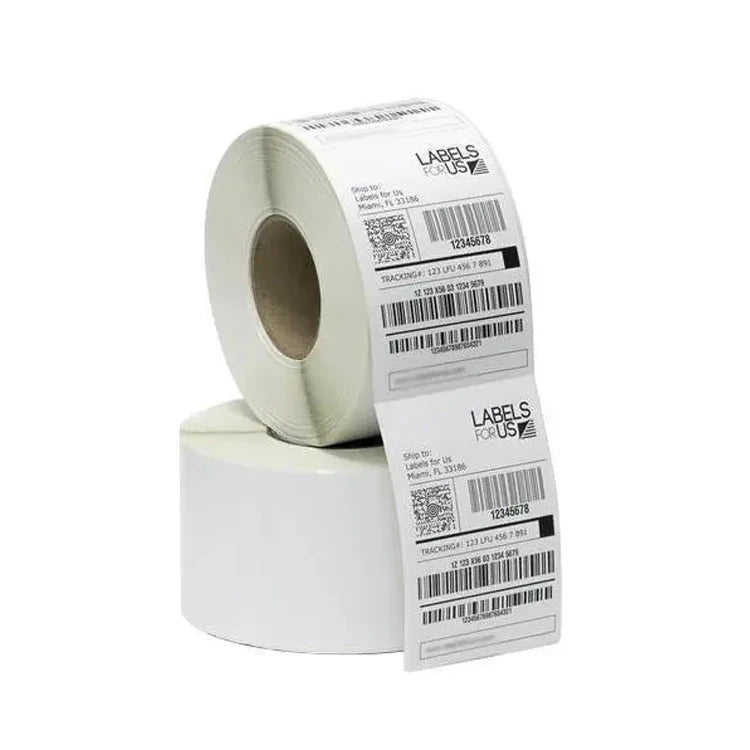 Factory Custom PVC Adhesive Sticker 4X6 Thermal Label for Supermarket Use Promotion Package From Paper Plant