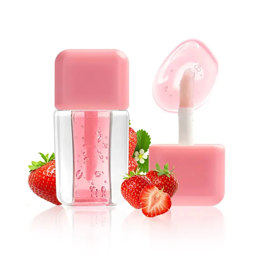Wholesale Vegan Strawberry Plumping High Pigment Private Label Watermelon 8 Colors Cute Flavor Fruit Lip Oil
