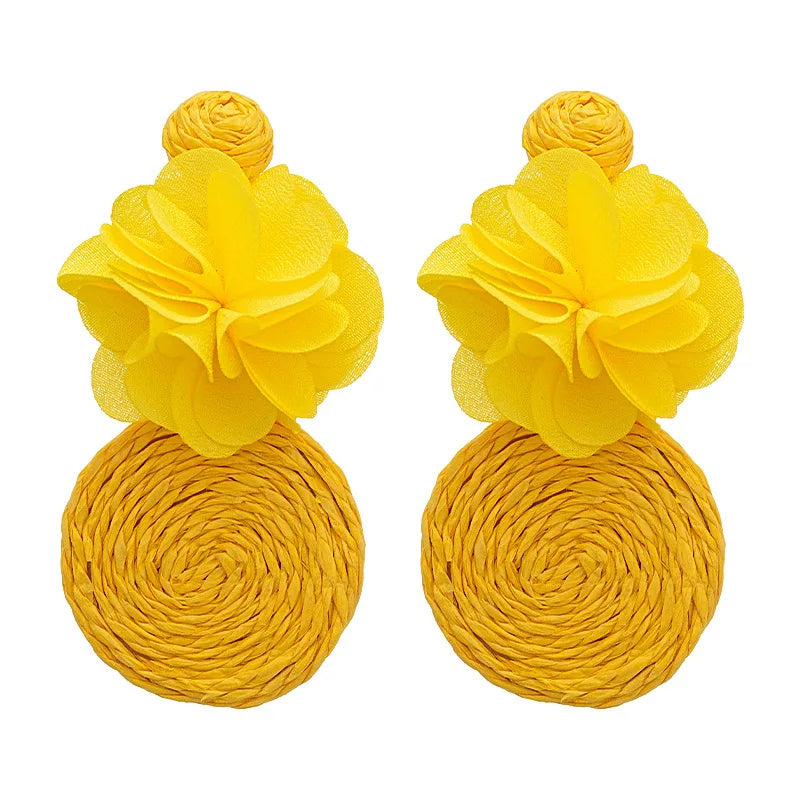 Fashion Flower Colorful  Earrings for Women Wholesale N208105