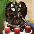 Occultic Illuminati Resin Crafts Satanic Church Baphomet Goat Idol Statue Mendes Altar Sculpture Figurine