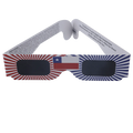 Promotional Disposable ISO 3D Paper Solar Eclipse Sunglasses Glasses With Custom Logo