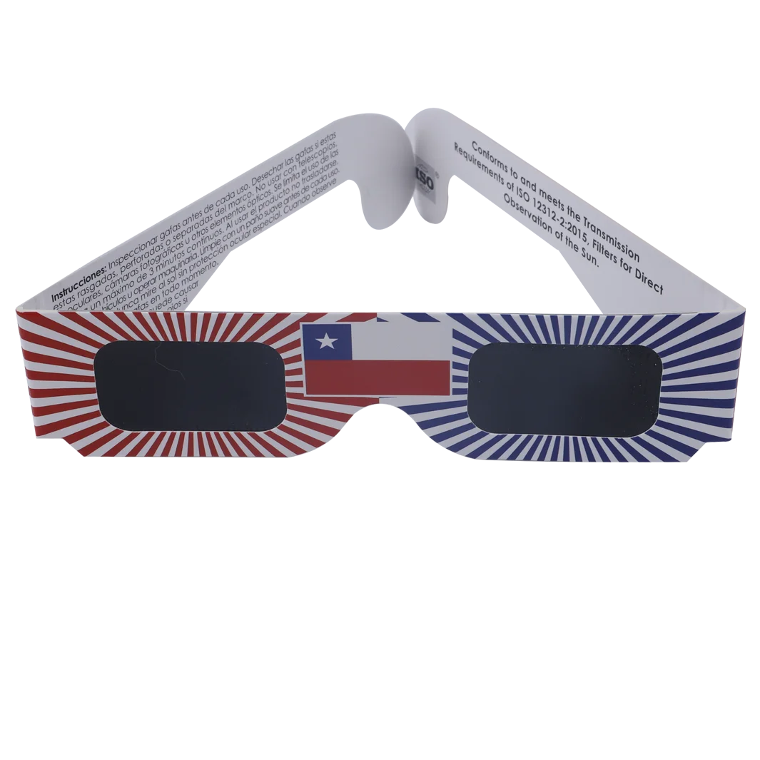 Promotional Disposable ISO 3D Paper Solar Eclipse Sunglasses Glasses With Custom Logo