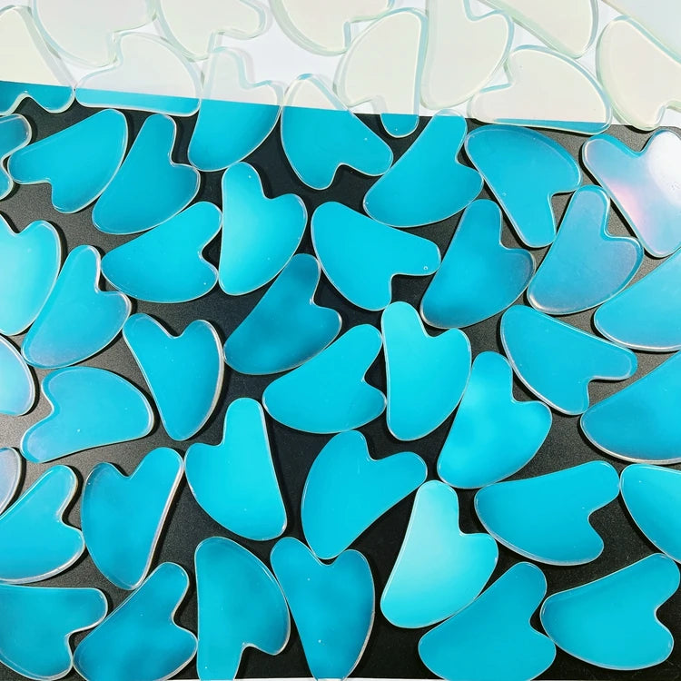 HY Mass Production Natural Opalite Facial Gua Sha Board Scraping Massage Tool White Guastone