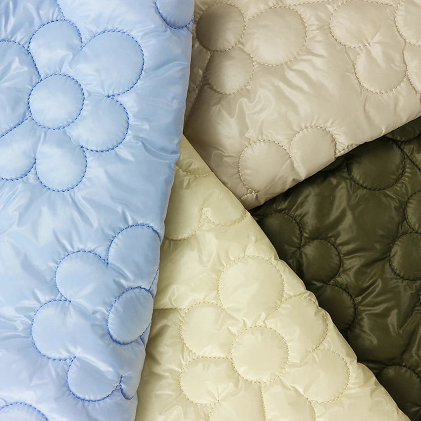 Windbreaker Oil Cired Quilted Nylon Fabric