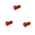 Custom Red Anodized Aluminum Fasteners M6X1.0 Hexagon Socket Countersunk Aluminum Bolt