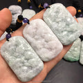 Certified Grade a Myanmar Jade a Cargo Double-Sided Carving Kowloon Brand Jade Pendant Pendant Jade Handicraft Factory Wholesale