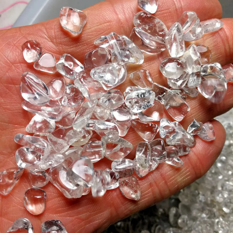 HZ Wholesale bulk natural blue agate amethyst tiger eye crystal gem chips tumbled aquamarine stone