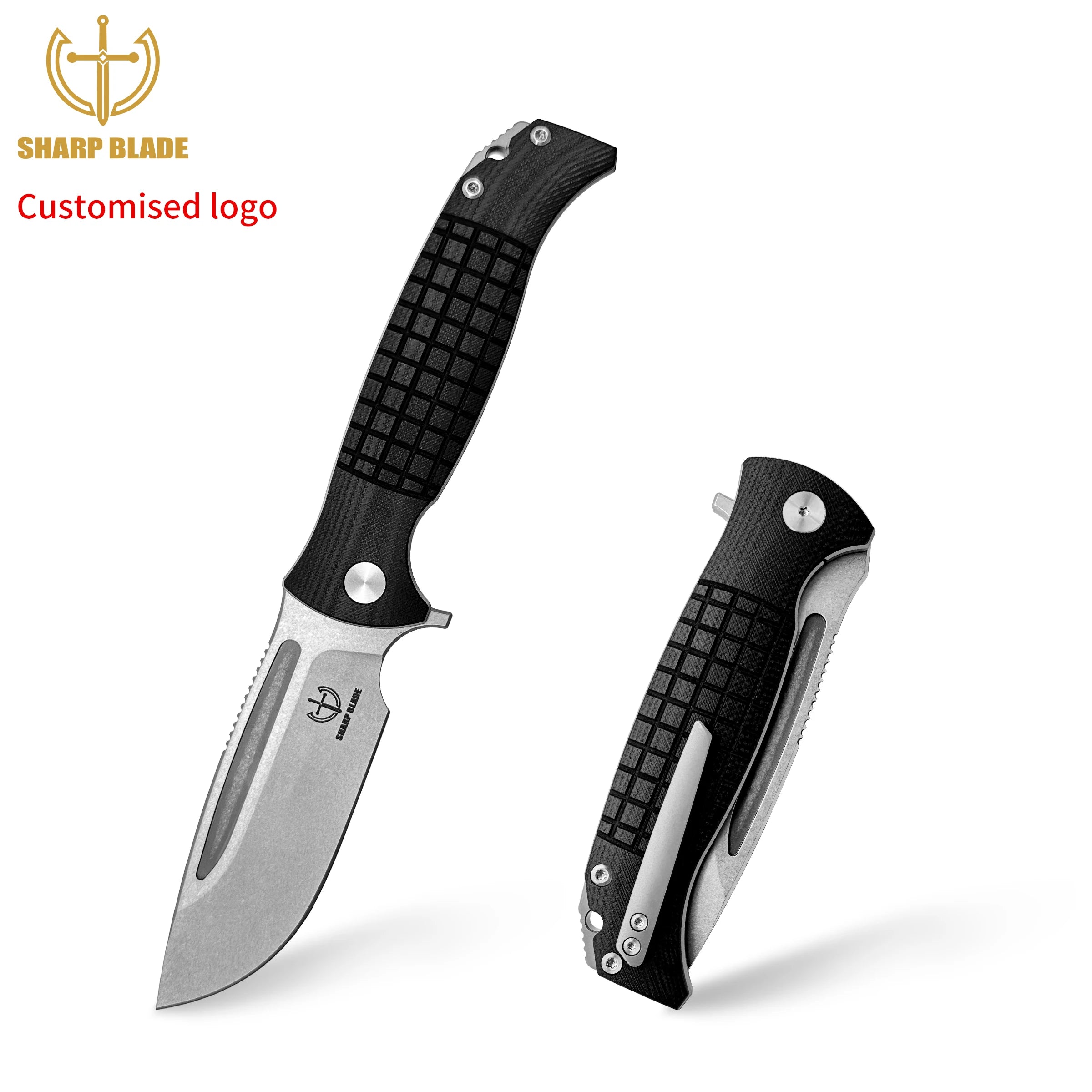 Dropshipipng Yangjiang Yeehand Camping Folding Knife High Quality Stainless Steel D2 Stonewashed Tactical Folding Knife