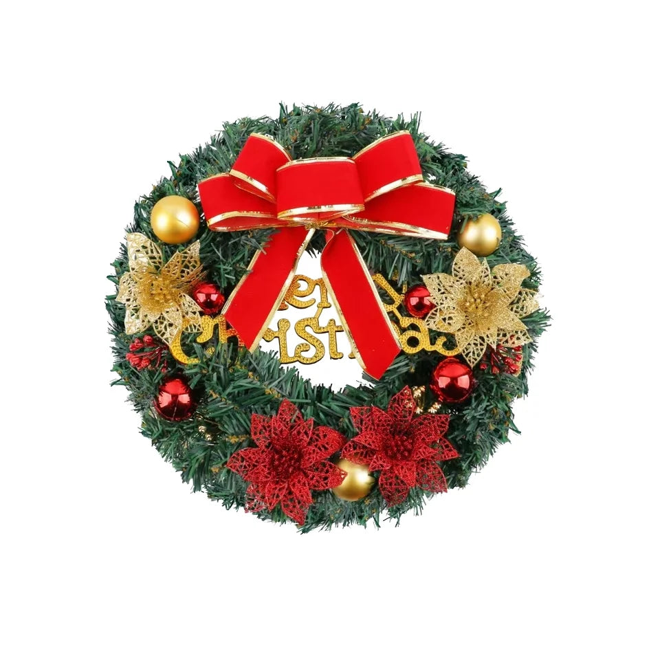 Christmas Wreaths for Indoor Outdoor Front Door & Window Wall Decorations Festive Party Wall Decorations for Indoor Outdoor Use