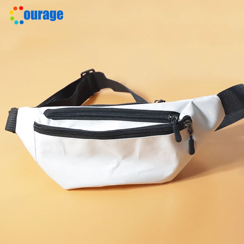 Newest Polyester Blank Sublimation Chest Bag Waist Bag Crossbody Bag Pack