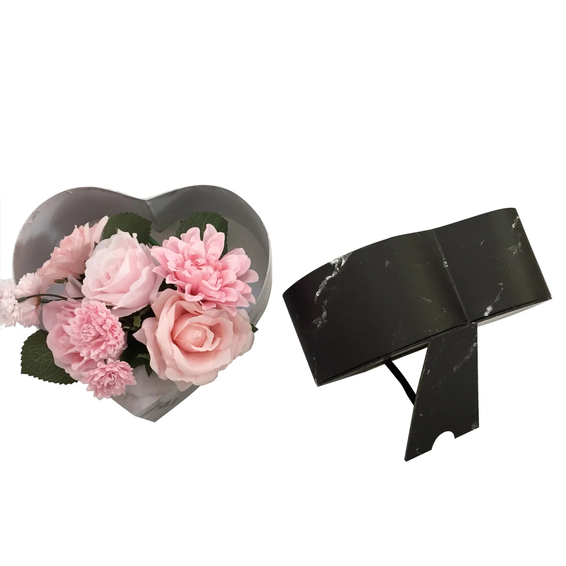 High Quality Heart-Shaped Flower Box Creative Gift Packaging with Glossy & Matt Lamination for Heart Box