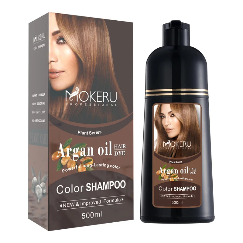 Guangzhou Mokeru Manufacturer 28 Colors Argan Oil Hair Color Shampoo OEM Welcomed