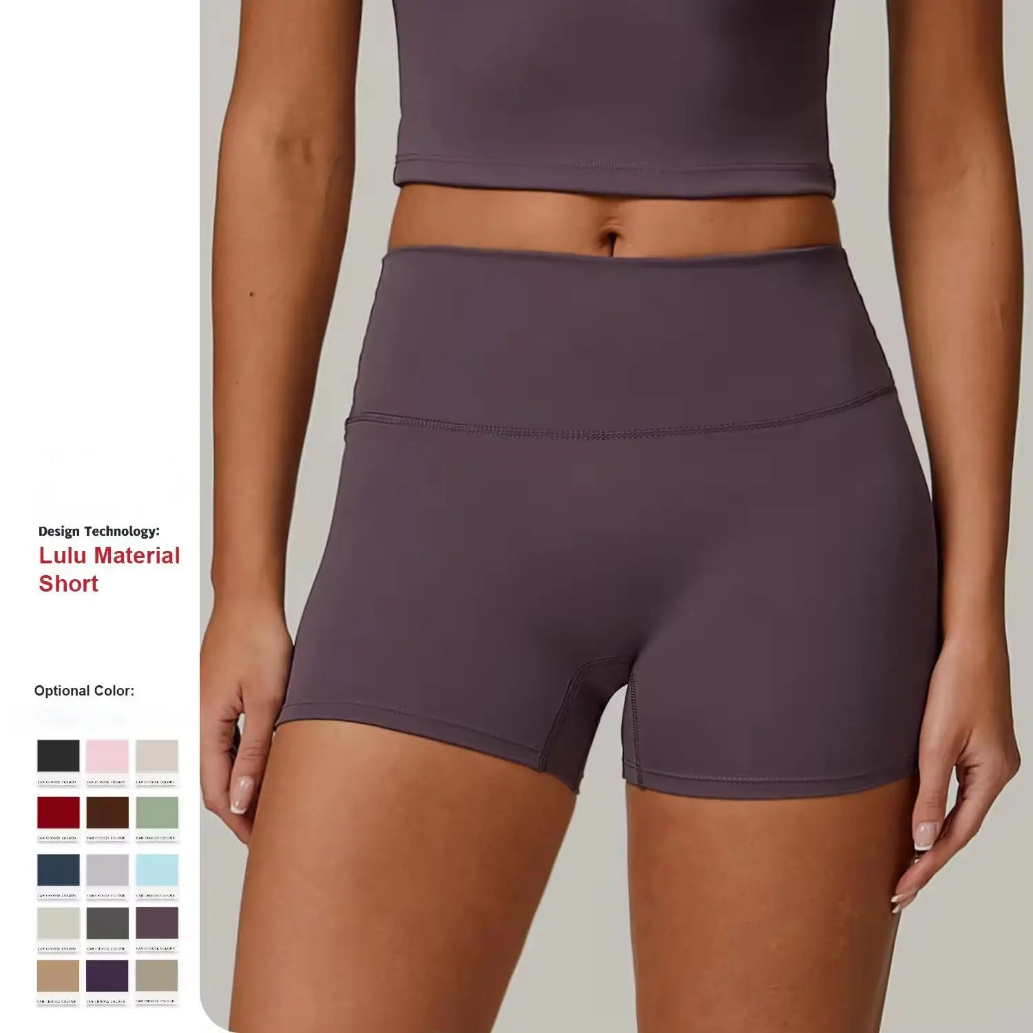 High Quality Women's Custom High Waist Yoga Shorts Tummy Control Fitness Pants with Hip Lifting for Gym & Running Sports