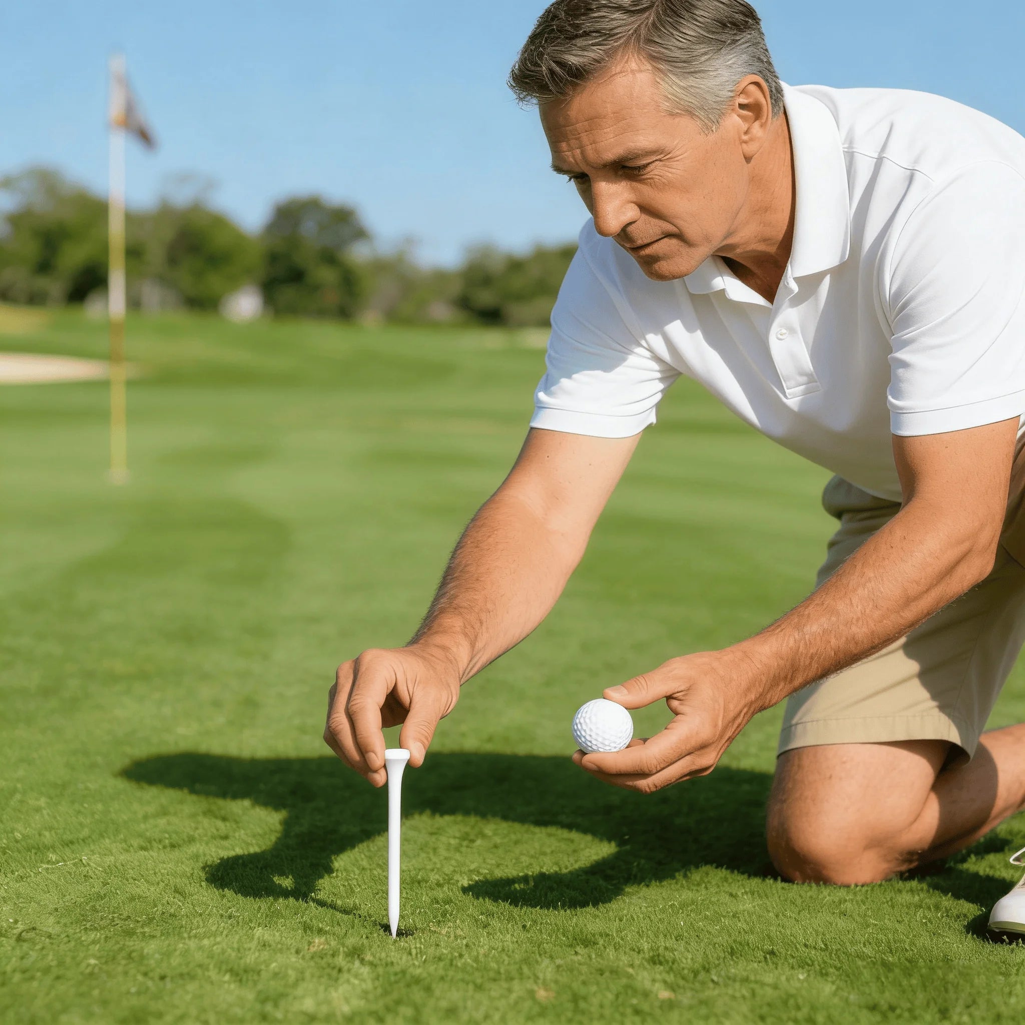 White 70mm Golf Tees Wholesale Factory Direct Supply Custom Logo Durable for Practice and Competition Bulk Purchase Available