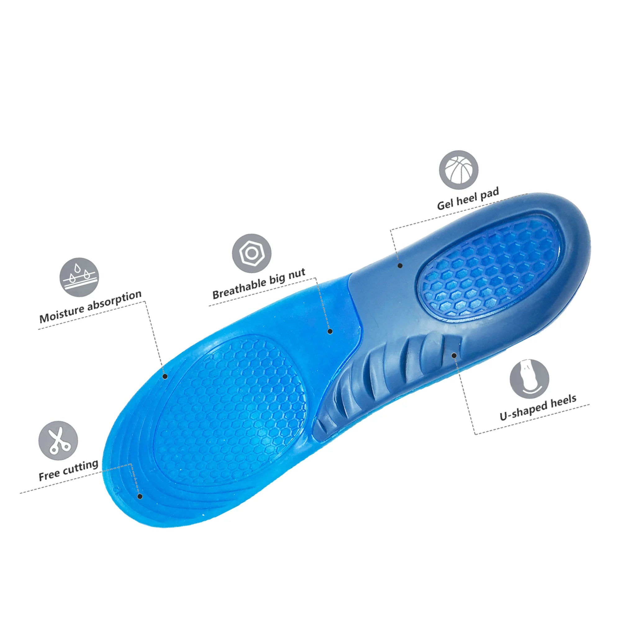 Kids Shoe Insoles Arch Support  TPE Gel Orthopedic InsolesLasting Correction for Foot Disorders