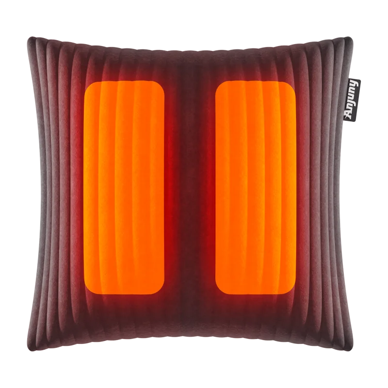 Anjuny Custom Electric Heated Waterproof Square Quilted Throw Pillow Blank with Lumbar Support Soft Graphene Flame Retardant