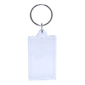 Wholesale Cheap Acrylic Insert Photo Picture Frame Holder Promotion Rectangle Blank Plastic Key Chain Ring Bulk Acrylic Keychain