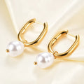 2022 Wholesale Creative Hoop Earring Fashion U-shaped Earring Jewelry Elegant Pearl Drop Earrings for Women Girls