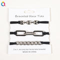 Woman Hair Tie Bracelet Set Cardboard Packing Elastic Hair Tie Band Girl Ponytail Holder