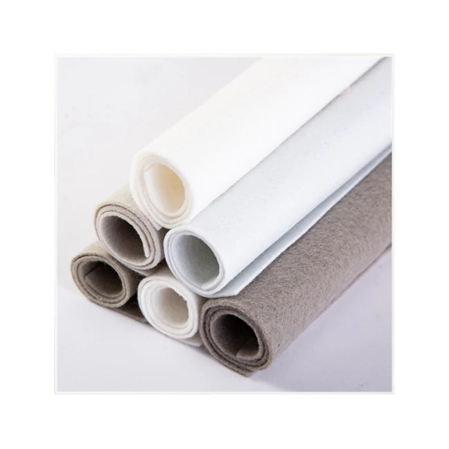 1mm 3mm 5mm Recycled PET Breathable Waterproof Felt Black Grey 100% Polyester Needle Punched Soft Non Woven Fabric Rolls