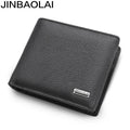 Hot Sell Men's Leather Short Wallet Made of Genuine First Layer Cowhide Wallet