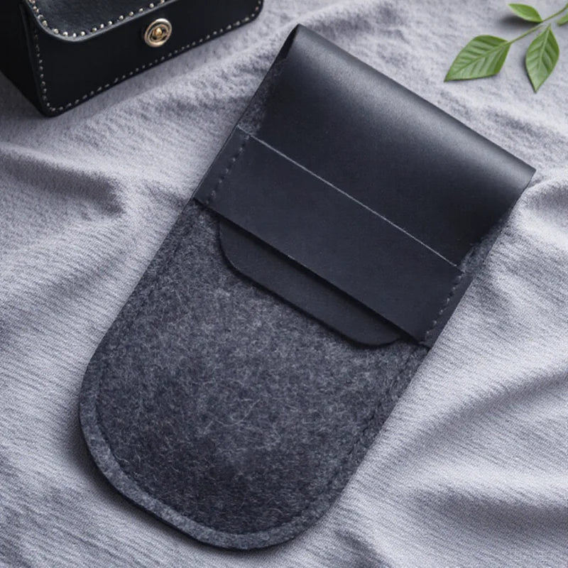 Watch Storage Pouch Felt  Watch Strap Pouch Leather Velvet Travel Single Watch Bag case