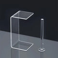 Factory OEM Customized Modern INS Clear Bedside Table Acrylic C-Shaped Side Table