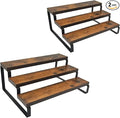 Wooden 3-Tier Spice Rack Organizer for Cabinet Spice Organizer Shelf Kitchen Spice Rack