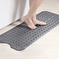 Hapton Anti-slip Bath Tub Shower Safety Mat with Suction Cups Machine Washable Bathroom Mats with Drain Holes Clear