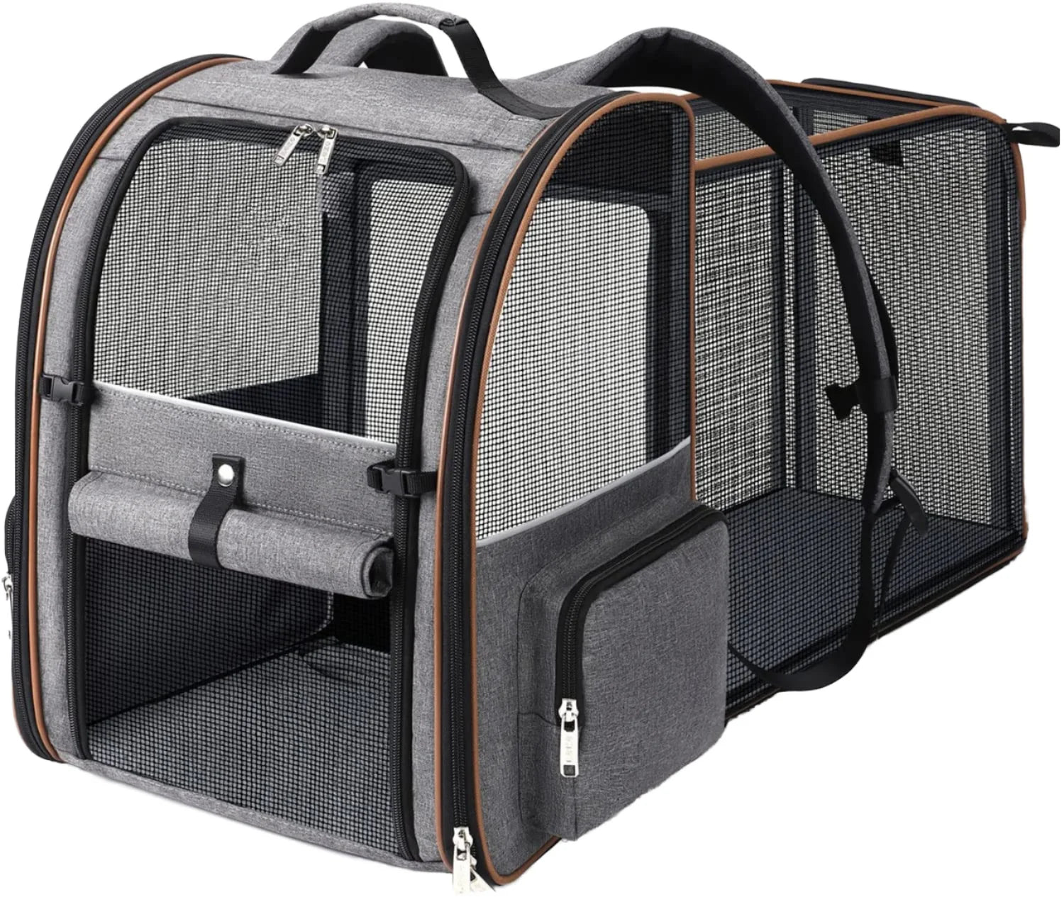 Oxford Foldable Pet Carrier Expandable Breathable  Pet Backpack New Design Dog Bag for Pet Travel