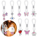 Non-Piercing Sexy Fake Nipple Ring Acrylic Adjustable Loop Alloy Dangle Heart Butterfly Sensual Body Jewelry for Women Party