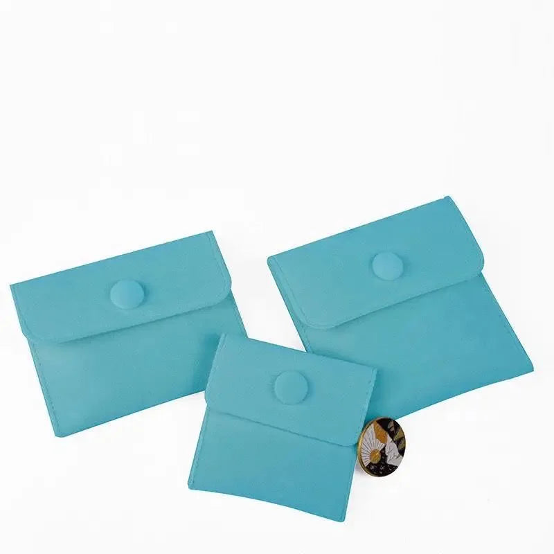 Custom Logo Mini Jewelry Packing Velvet Pouch Small Leather and Cotton Design for Ring MOQ 10pcs for Gift Giving