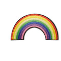 Custom Funny Cute Embroidered Cartoon Pattern Rainbow Patch Heat Transfers Iron on Patches for Clothing Baseball Cap