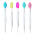 Private Label Silicone Exfoliating Lip Brush Double-Sided Soft Lip Exfoliator Brushes Lip Scrubber Tool Nose Cleaning