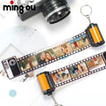 Camera Keychain PET Plastic Loving Memory Film Keychains Sublimation Camera Roll Keychain