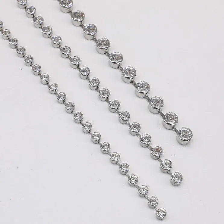 Wholesale Clawless Rhinestone Chain Trimming Headdress Hemming Rhinestone Chain