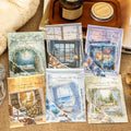 10 Sheets Per Pack Large Size PET Sticker Pack Window View Series 6 Window View Themed Stickers