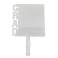 Grad Fans Hand Paddle Church Fans Sublimation Blank MDF GRAD Fan Paddle