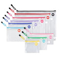 Multipurpose School Supplies Office Home Mesh Zipper Pouch Bags Waterproof Zipper Bags Waterproof Plastic Document Pouch