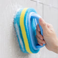 Kitchen Bathroom Toilet Leaning Magic Sponge Bathroom Tile Glass Cleaning Sponge with Handle
