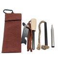 Pocket Camping Tool Nylon Waxed Rope Tinder Emergency Fire Making Kit 16*7cm 130g for Survival