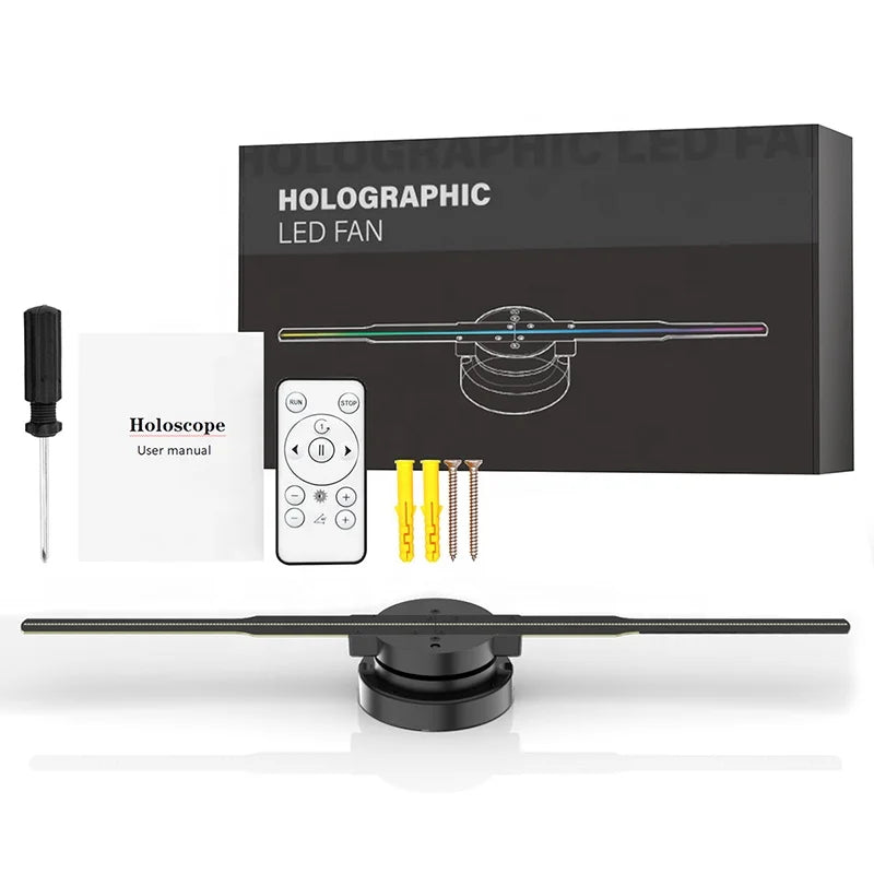 42cm 2 Blades WIFI Function 3D Hologram Fan Projector 3D Advertising Equipment Equipment with SD