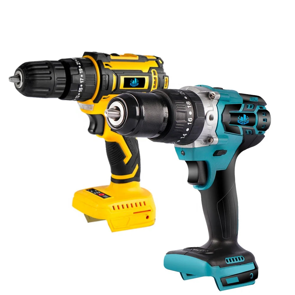 3 in 1 Brushless Electric Impact Drill Cordless Screwdriver 13mm 20+3 Torque DIY Household Power Tool for Makita 18V Battery