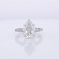 3CT Fashion Jewelry Gold 10K 14K Moissanite Diamonds Women Ring Synthetic Moissanite Engagement Ring Pear Shape