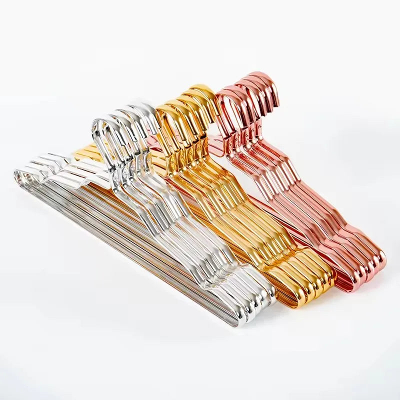 Space Aluminum Alloy Metal Hanger Windproof and Traceless Household Hanger