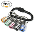 5pcs Customizable Color Industrial Grade Aluminum Carabiner Tools with T-Handle Quick Change 1/4" Hex Shank Connecting Rod
