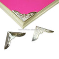 Stock Supply Book Accessories 31 X 31 X 1.6mm Nickel Colored Metal Corner Protector for Book Cover