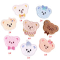 BESTWINS Cute Bear Head Shape Chenille Embroidered Handmade Nonwoven Felt Animal Self-adhesive Sticker Patches for DIY