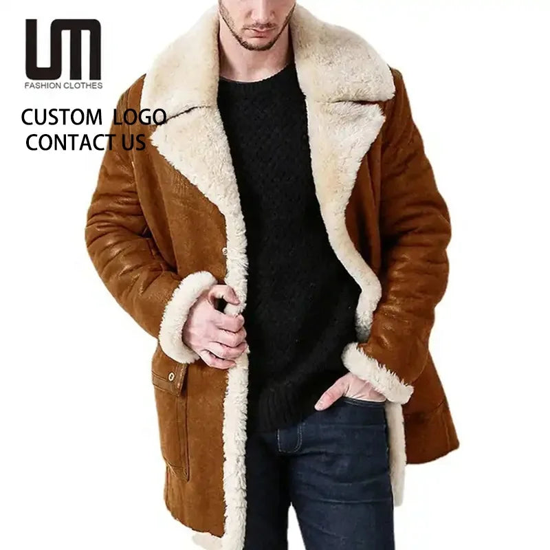 OEM Service Men Clothing Winter Fashion Casual Fur Windproof Warm Jacket Plus Size Coat MegaBDM